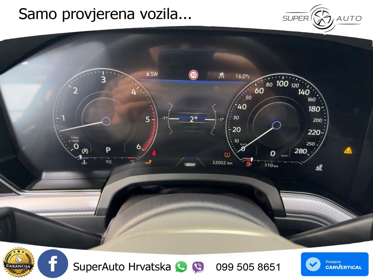 Volkswagen Touareg 3.0 V6 TDI (286 KS) 4MOTION Tiptronic R-Line ZRAČNI+ACC+4xGR SJED+KAM