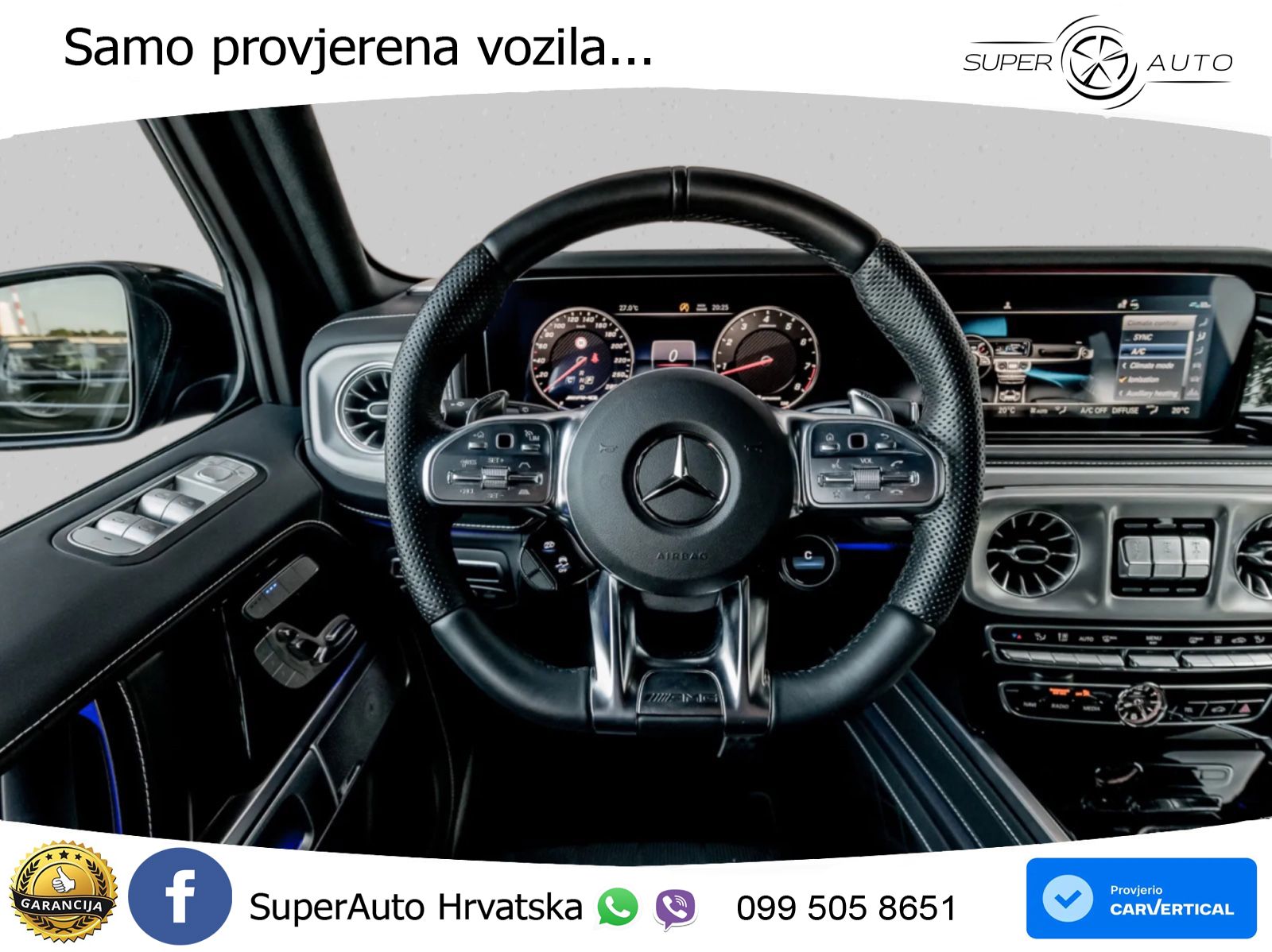 Mercedes AMG G 63 Long V8 (585 KS) 4MATIC 9G-TRONIC AMG SPEEDSHIFT TCT Manufaktur LED+GR SJED+ACC