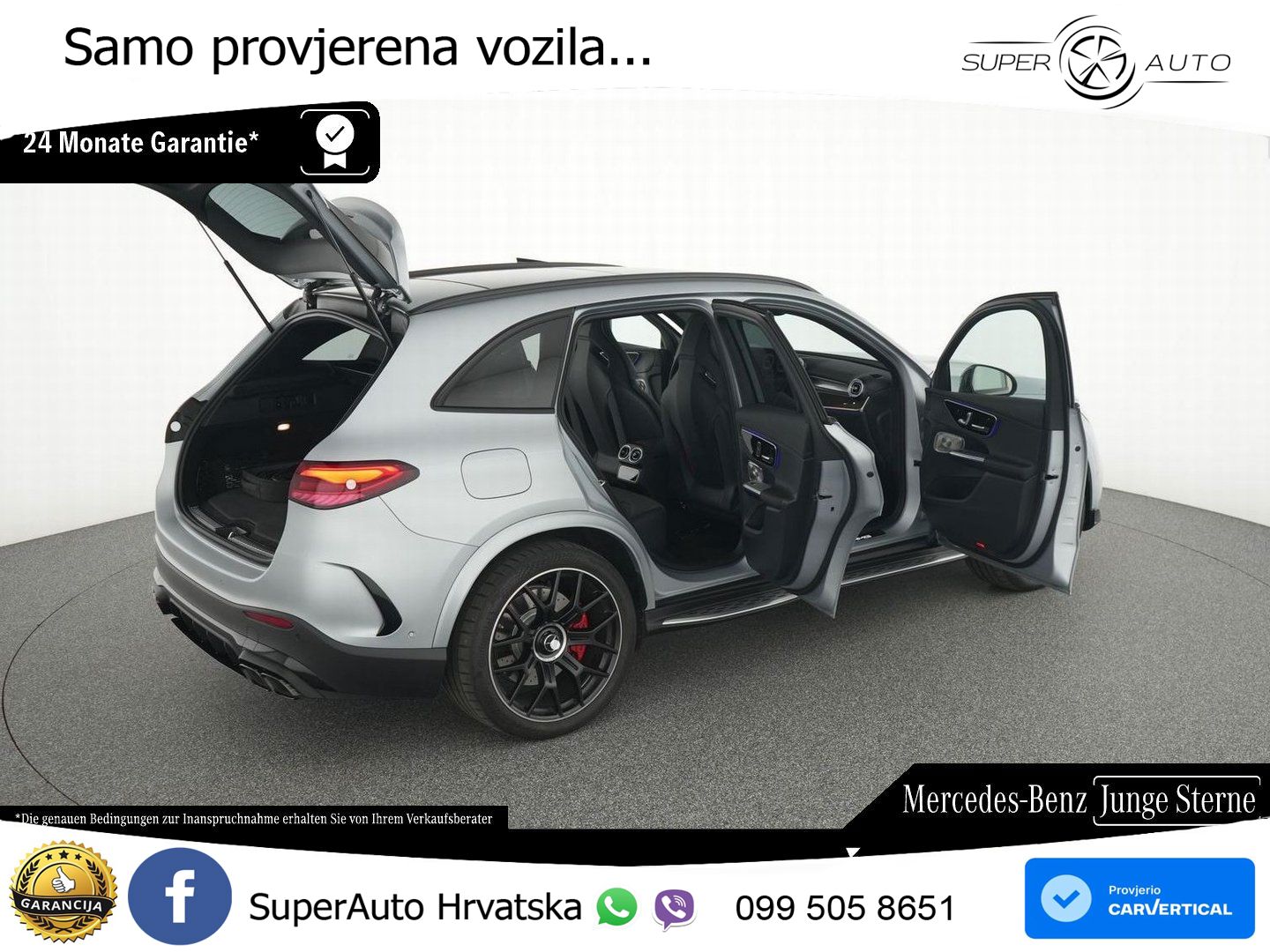 Mercedes AMG GLC 63 S E PERFORMANCE (680 KS) 4MATIC+ AMG SPEEDSHIFT MCT 9G ACC+HEAD+GR SJED+360+PANO