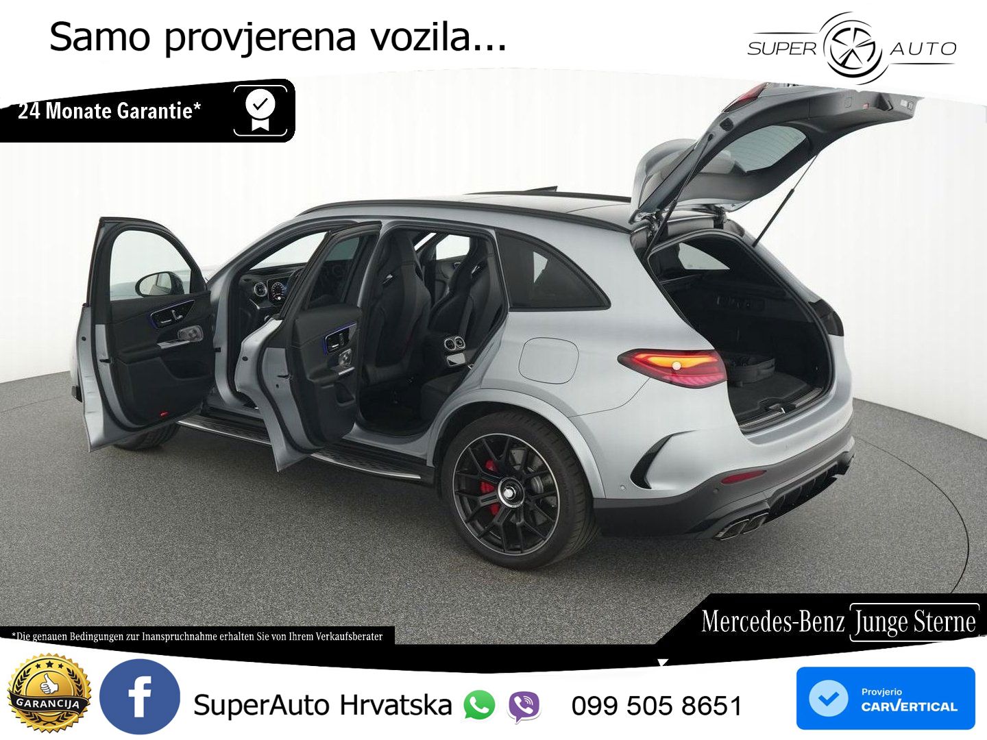 Mercedes AMG GLC 63 S E PERFORMANCE (680 KS) 4MATIC+ AMG SPEEDSHIFT MCT 9G ACC+HEAD+GR SJED+360+PANO