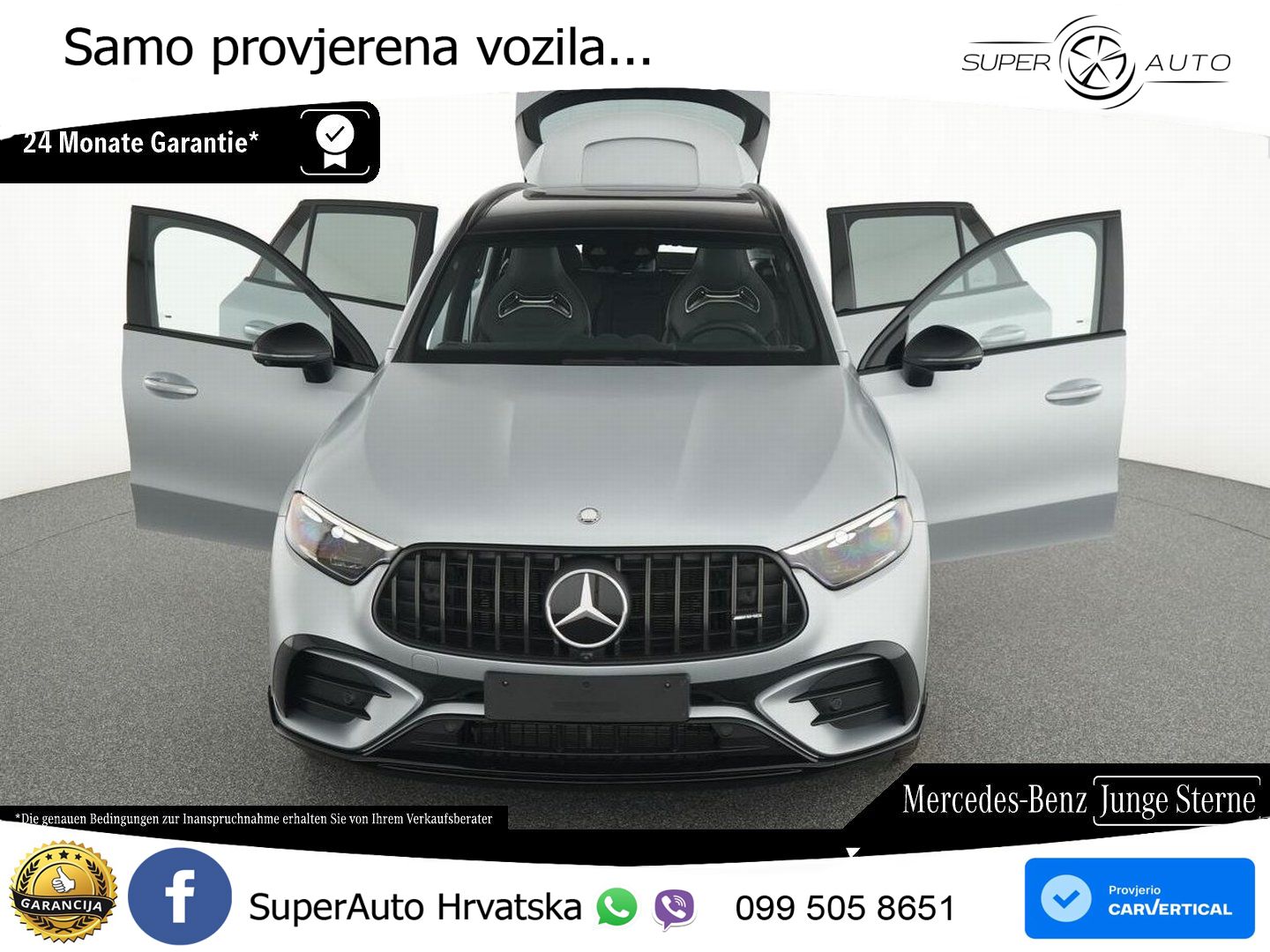 Mercedes AMG GLC 63 S E PERFORMANCE (680 KS) 4MATIC+ AMG SPEEDSHIFT MCT 9G ACC+HEAD+GR SJED+360+PANO