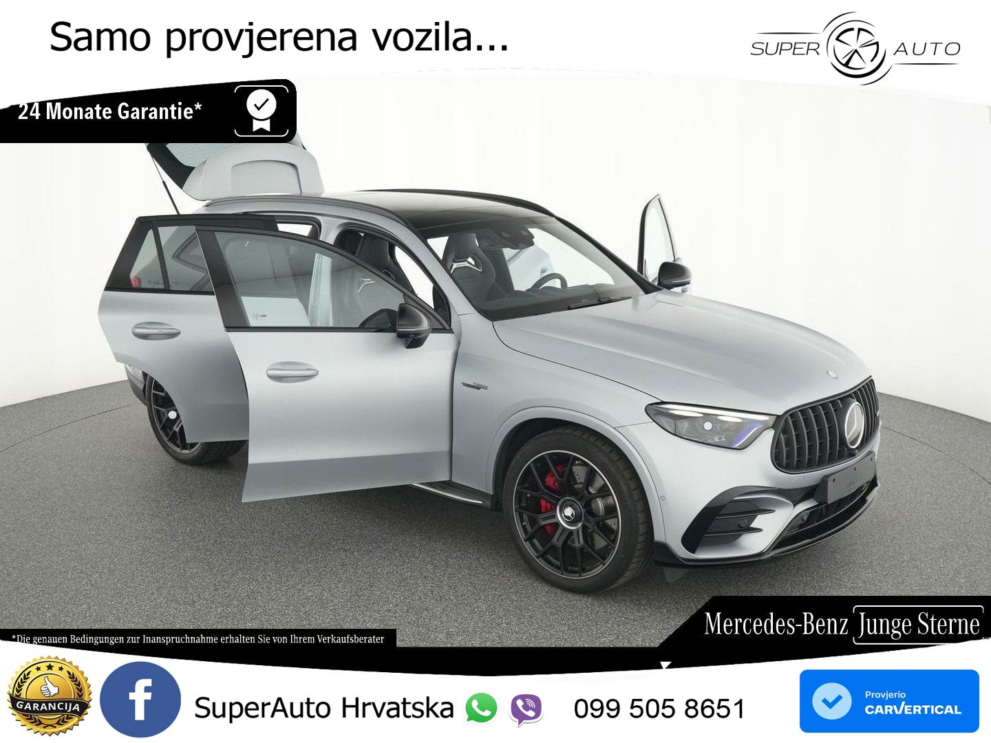 Mercedes AMG GLC 63 S E PERFORMANCE (680 KS) 4MATIC+ AMG SPEEDSHIFT MCT 9G ACC+HEAD+GR SJED+360+PANO