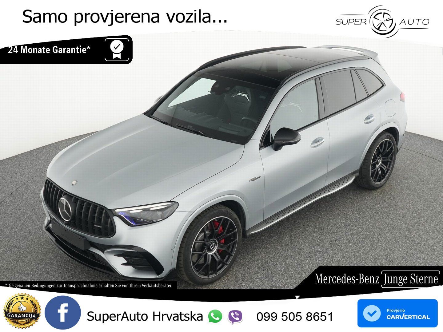 Mercedes AMG GLC 63 S E PERFORMANCE (680 KS) 4MATIC+ AMG SPEEDSHIFT MCT 9G ACC+HEAD+GR SJED+360+PANO