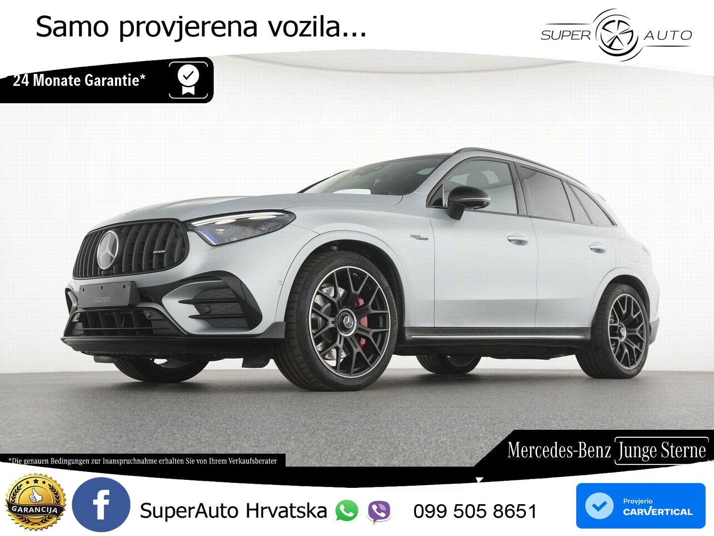 Mercedes AMG GLC 63 S E PERFORMANCE (680 KS) 4MATIC+ AMG SPEEDSHIFT MCT 9G ACC+HEAD+GR SJED+360+PANO