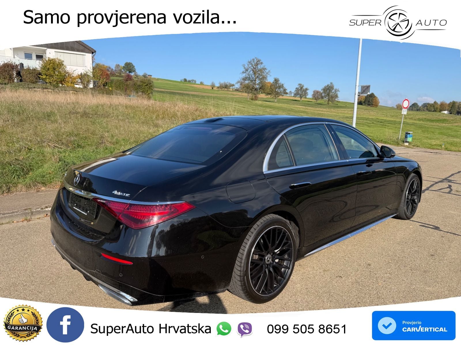 Mercedes S 450d (367 KS) EQ Boost 4MATIC 9G-TRONIC AMG ZRAČNI+ACC+GR SJED+KAM+PANO