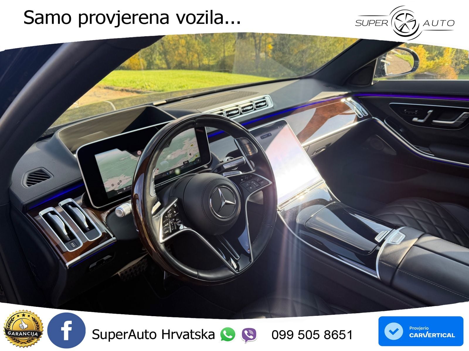 Mercedes S 450d (367 KS) EQ Boost 4MATIC 9G-TRONIC AMG ZRAČNI+ACC+GR SJED+KAM+PANO