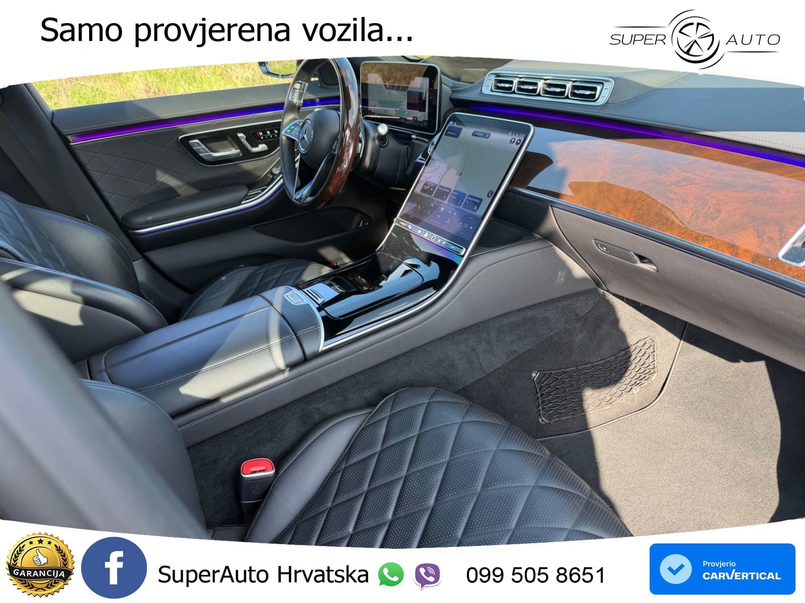 Mercedes S 450d (367 KS) EQ Boost 4MATIC 9G-TRONIC AMG ZRAČNI+ACC+GR SJED+KAM+PANO