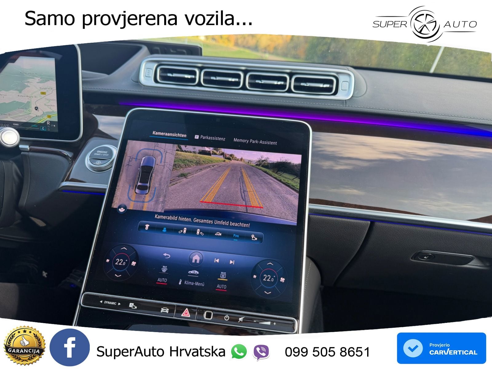 Mercedes S 450d (367 KS) EQ Boost 4MATIC 9G-TRONIC AMG ZRAČNI+ACC+GR SJED+KAM+PANO