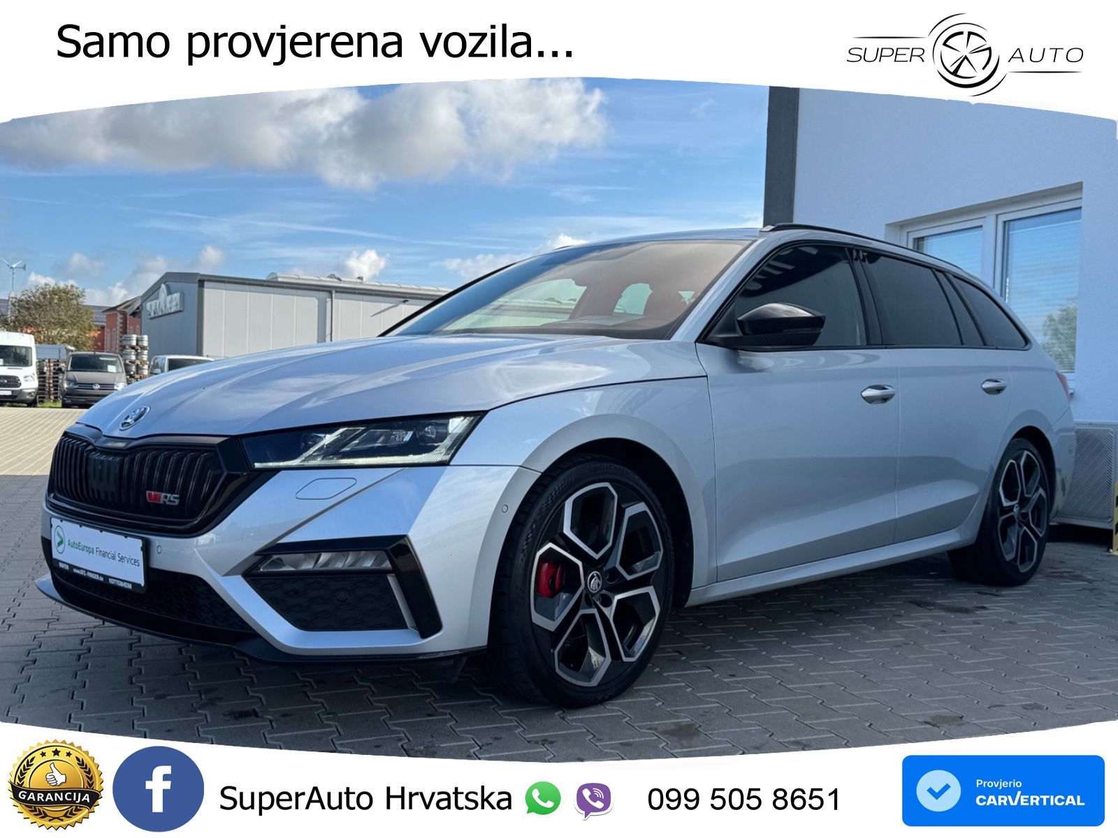 Škoda Octavia Combi RS 2.0 TDI (200 KS) 4x4 DSG LED+GR SJED+ACC