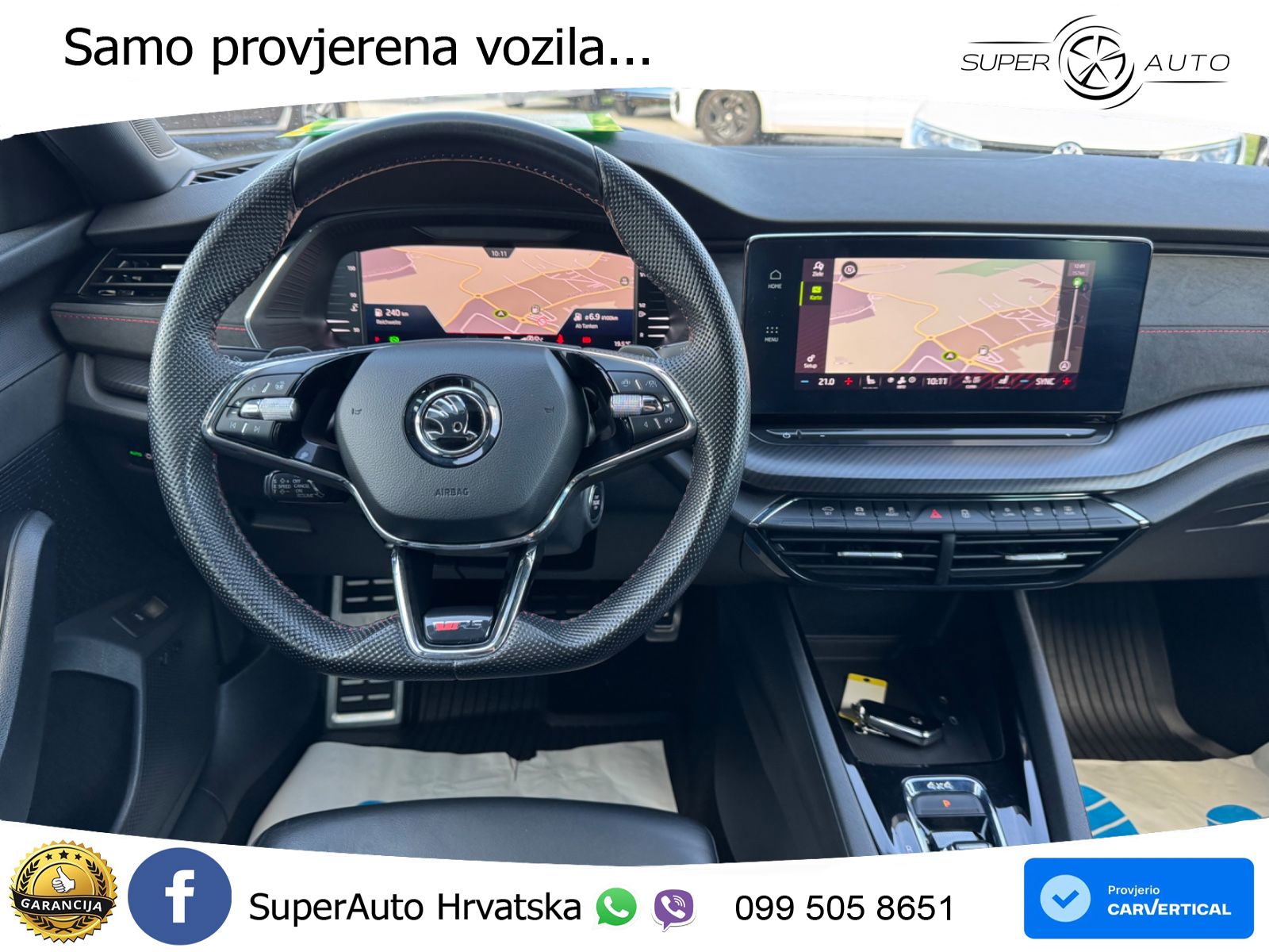 Škoda Octavia Combi RS 2.0 TDI (200 KS) 4x4 DSG LED+GR SJED+ACC