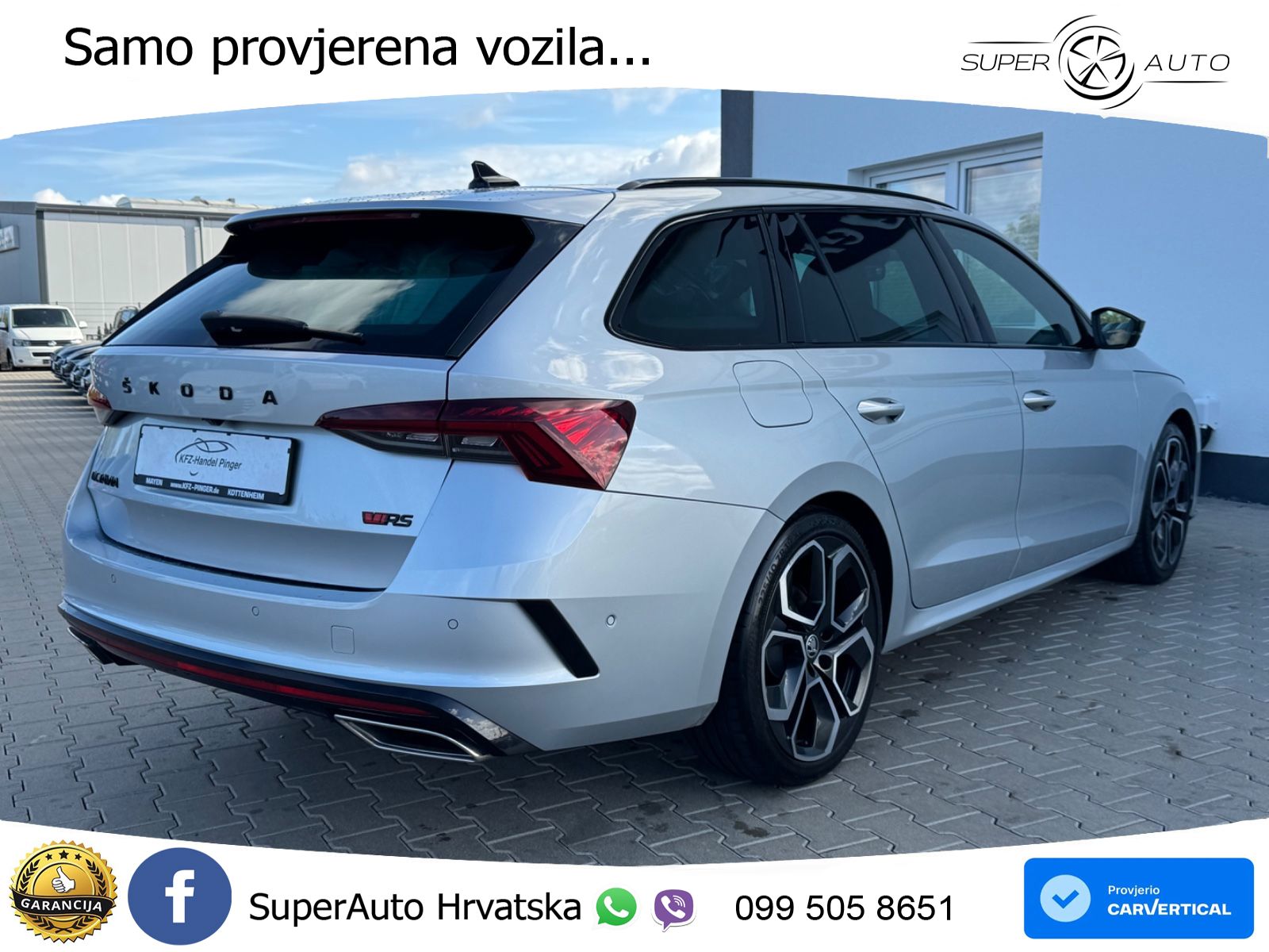 Škoda Octavia Combi RS 2.0 TDI (200 KS) 4x4 DSG LED+GR SJED+ACC