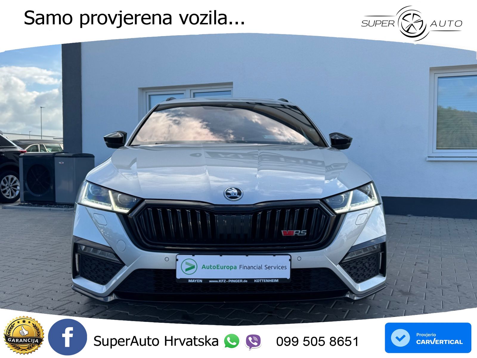 Škoda Octavia Combi RS 2.0 TDI (200 KS) 4x4 DSG LED+GR SJED+ACC