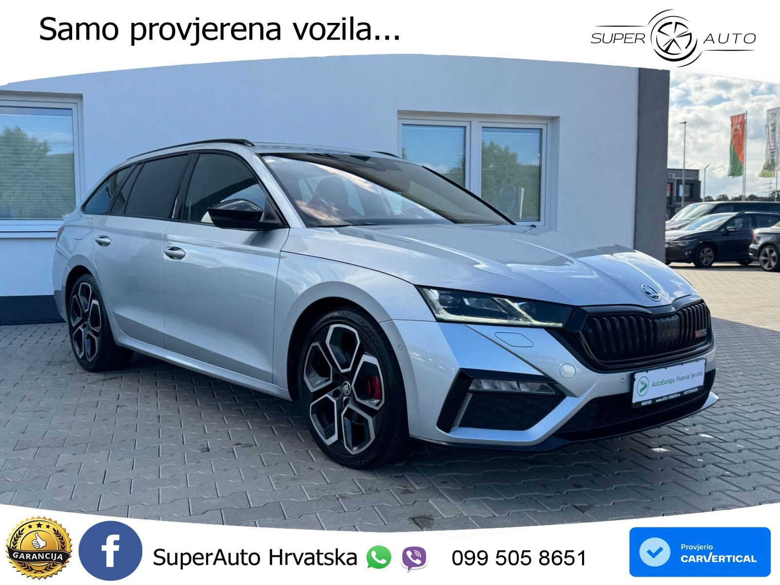 Škoda Octavia Combi RS 2.0 TDI (200 KS) 4x4 DSG LED+GR SJED+ACC