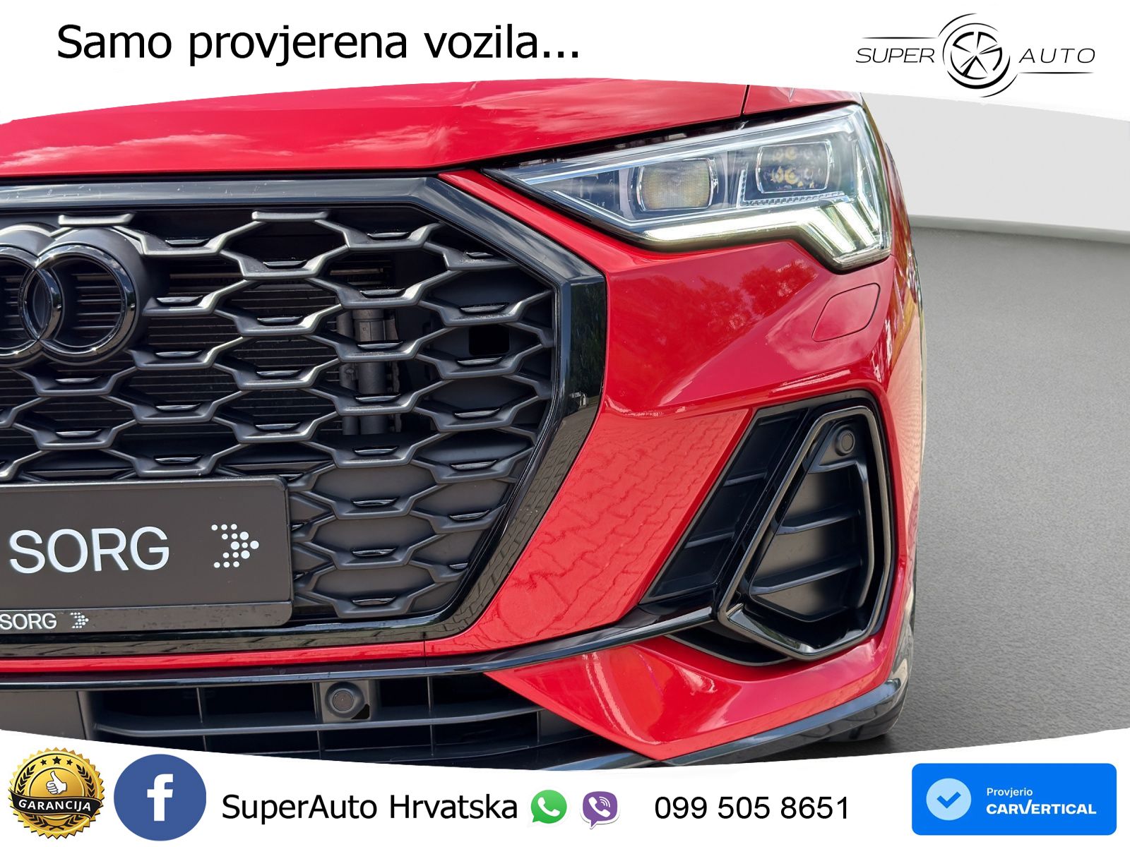 Audi Q3 II Sportback 45 TFSI (245 KS) quattro S tronic S line MATRIX+GR SJED+KAM