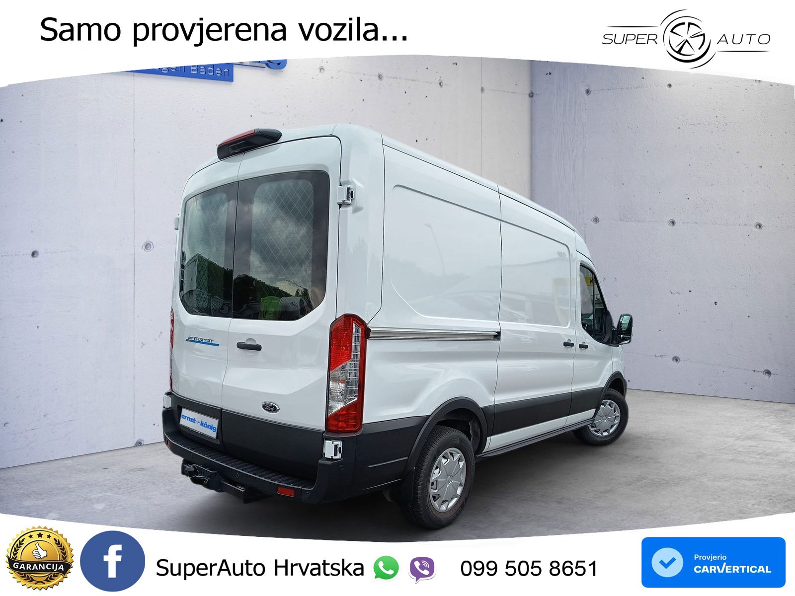 Ford E-Transit Kastenwagen 350 L2H2 68kWh Lkw HA Tren 184 KS