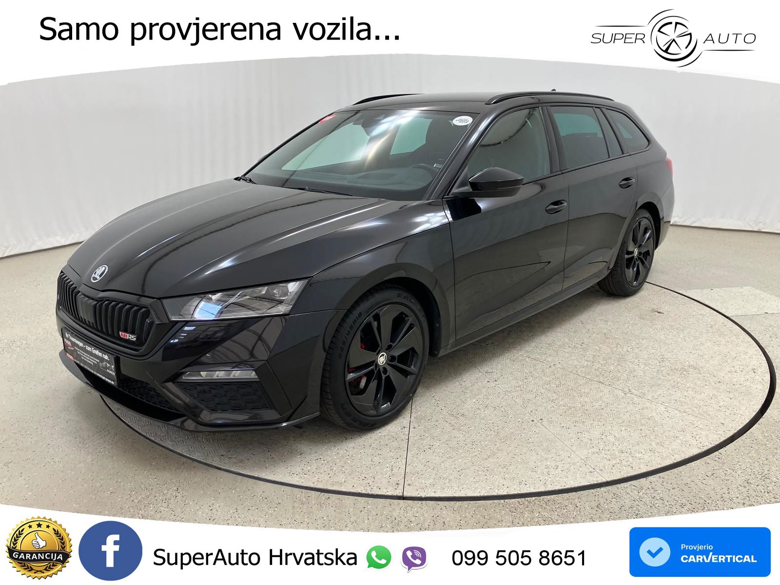 Škoda Octavia Combi RS 2.0 TDI (200 KS) DSG LED+GR SJED+ACC