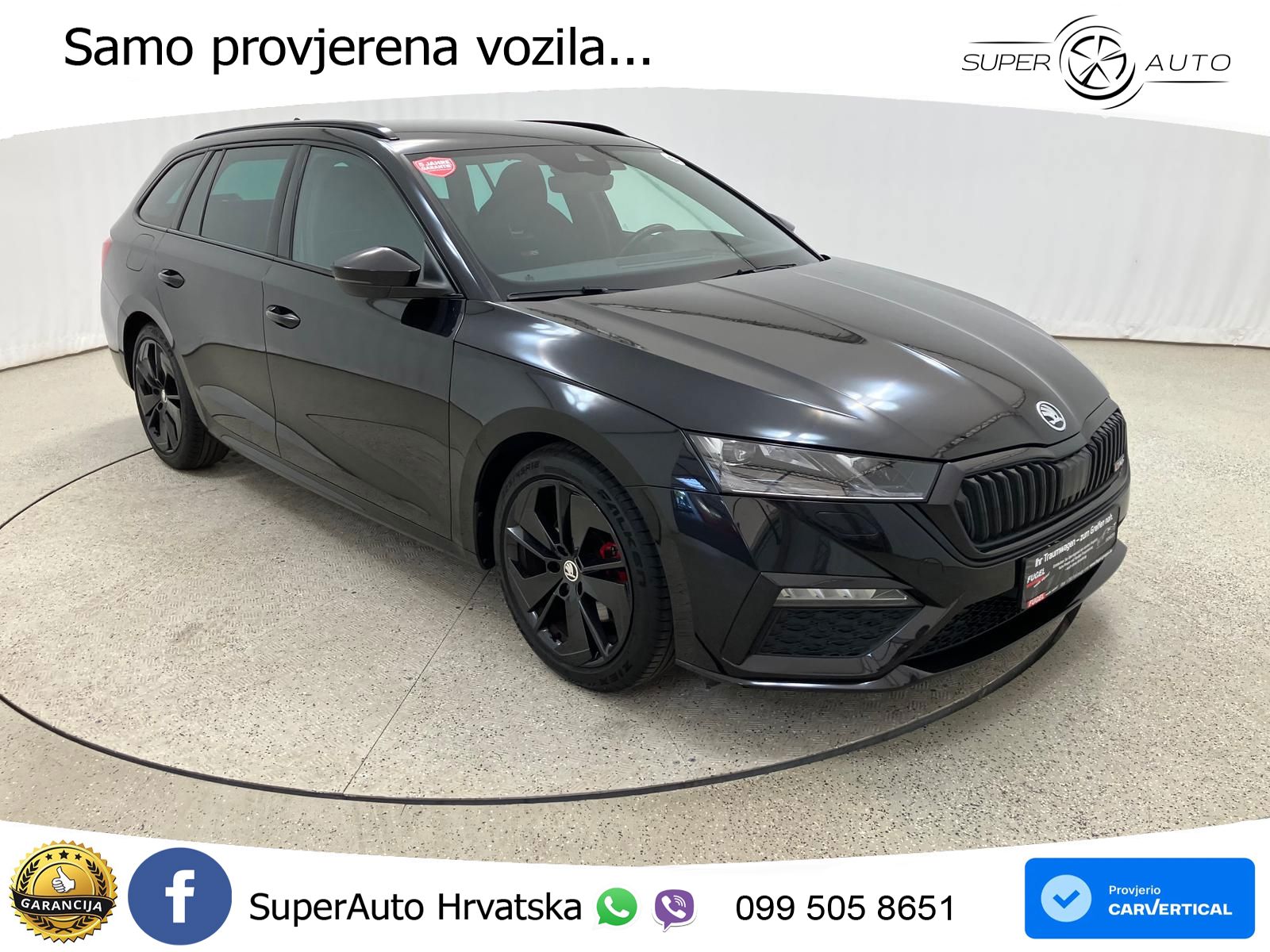 Škoda Octavia Combi RS 2.0 TDI (200 KS) DSG LED+GR SJED+ACC