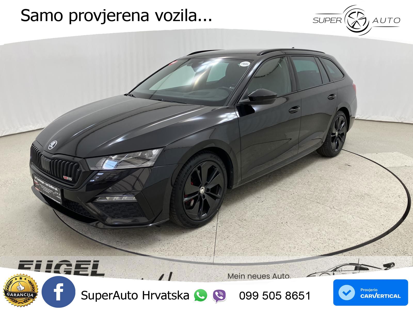 Škoda Octavia Combi RS 2.0 TDI (200 KS) DSG LED+GR SJED+ACC