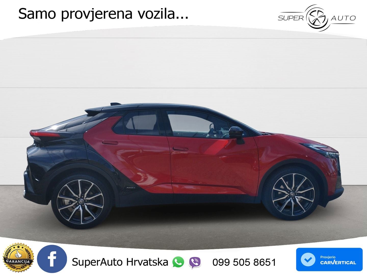 Toyota C-HR 2.0 (198 KS) Hybrid AWD e-CVT GR Sport LED+GR SJED+ACC