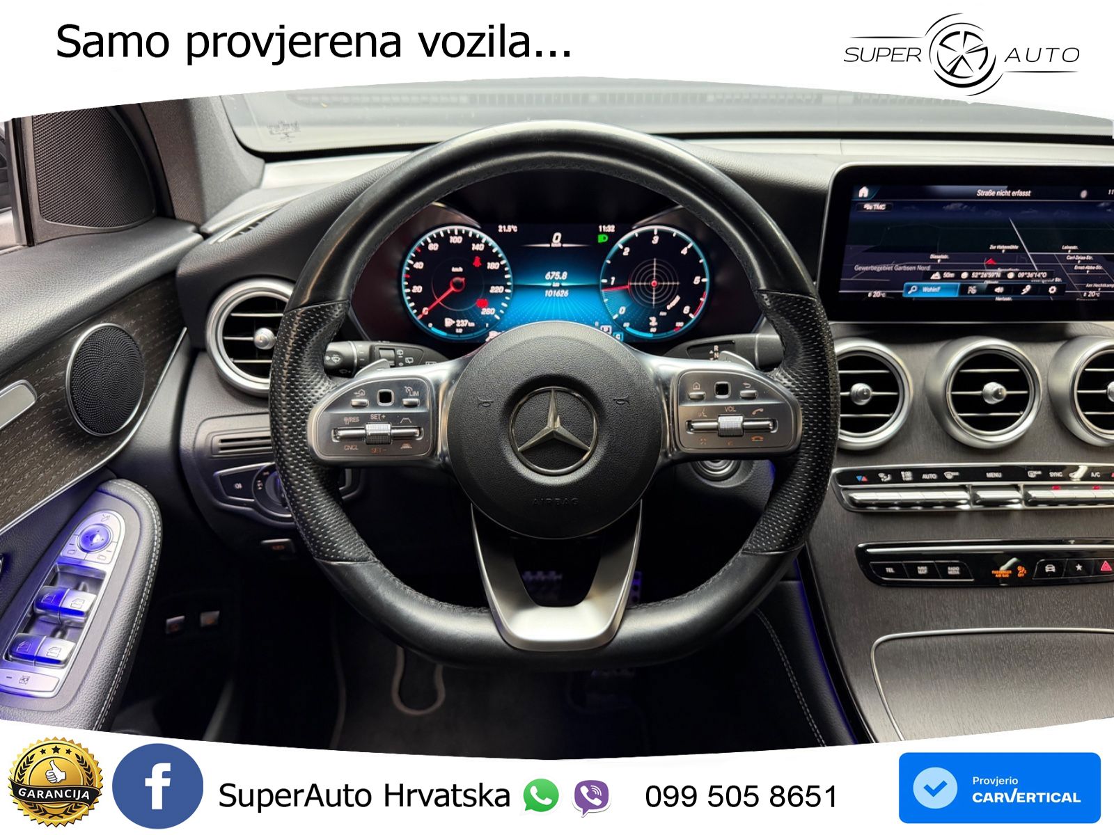 Mercedes GLC 300d (245 KS) 4MATIC G-TRONIC AMG LED+GR SJED+ACC