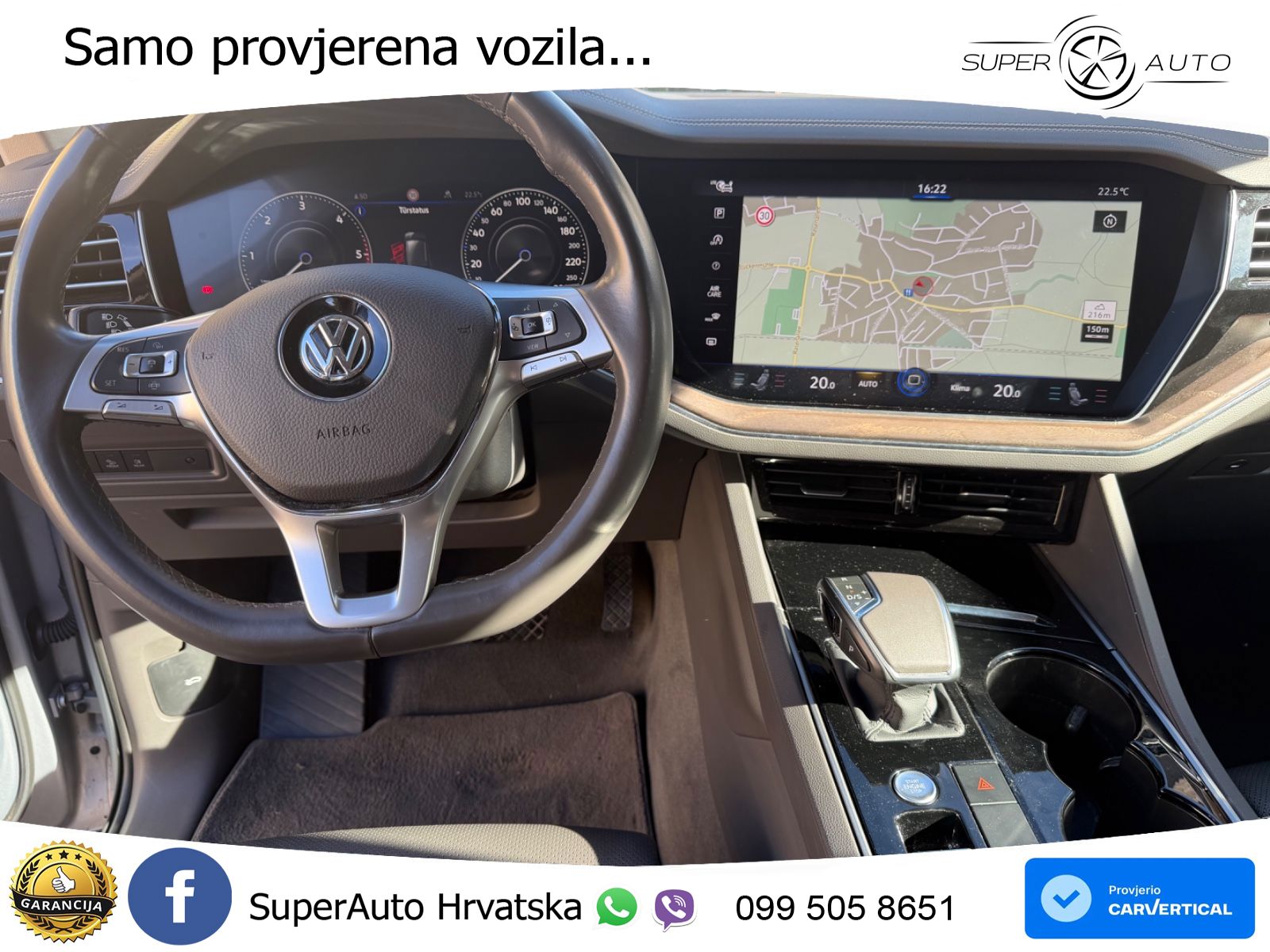 Volkswagen Touareg 3.0 V6 TDI (231 KS) 4MOTION Tiptronic ZRAČNI+ACC+4xGR SJED+KAM