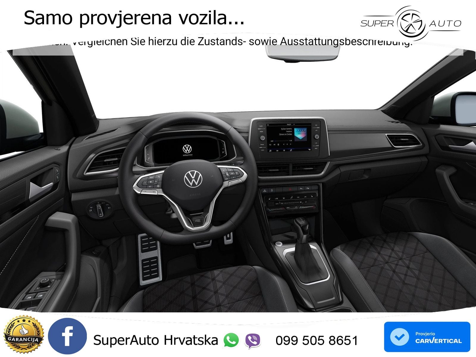 Volkswagen T-Roc 1.5 TSI (150 KS) DSG R-Line LED+GR SJED+ACC