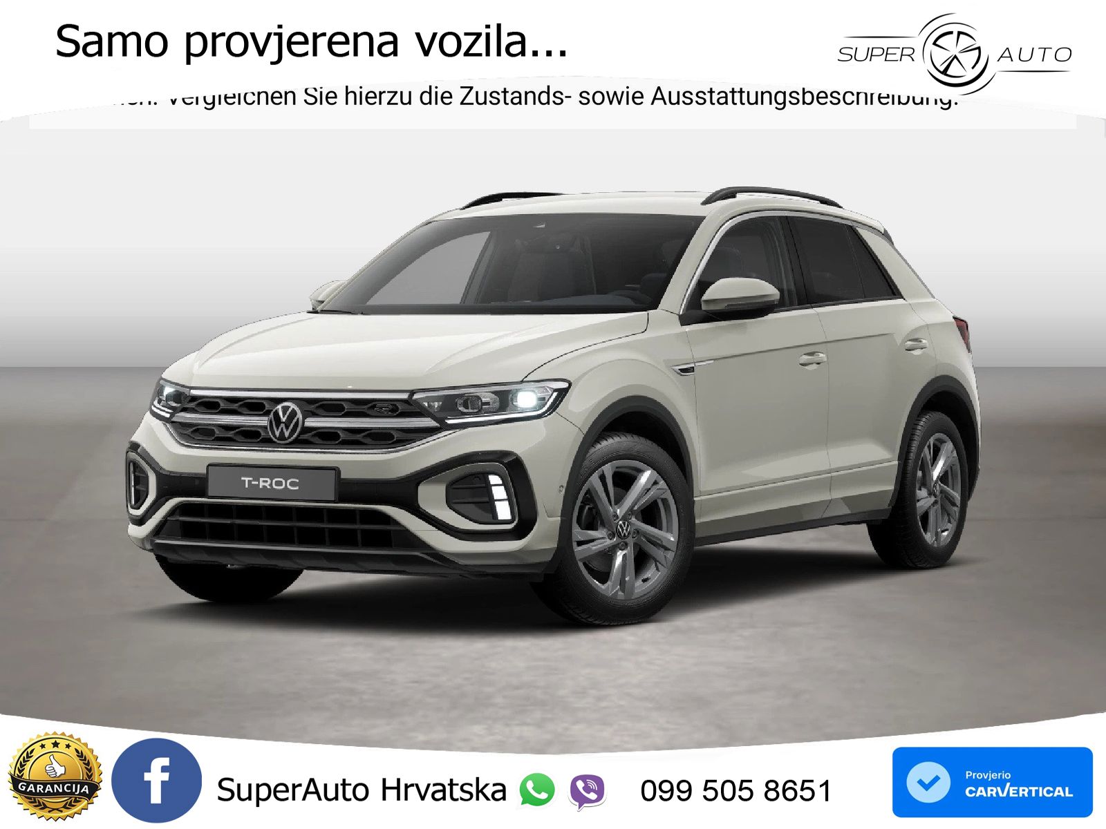 Volkswagen T-Roc 1.5 TSI (150 KS) DSG R-Line LED+GR SJED+ACC