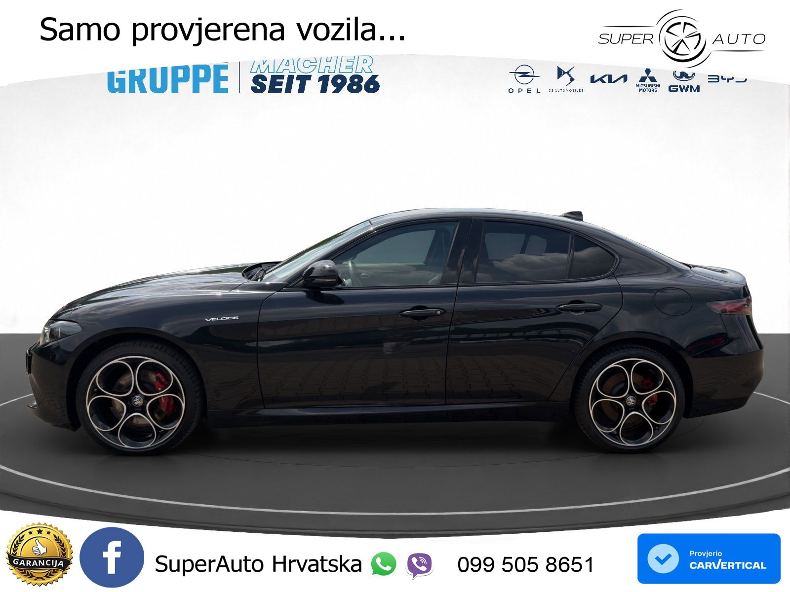 Alfa Romeo Giulia 2.0 Turbo (280 KS) AWD Automatic LED+GR SJED+ACC