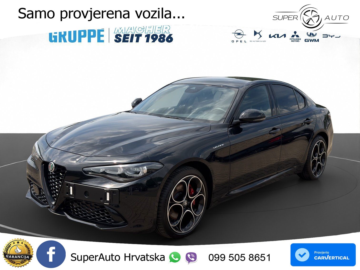 Alfa Romeo Giulia 2.0 Turbo (280 KS) AWD Automatic LED+GR SJED+ACC