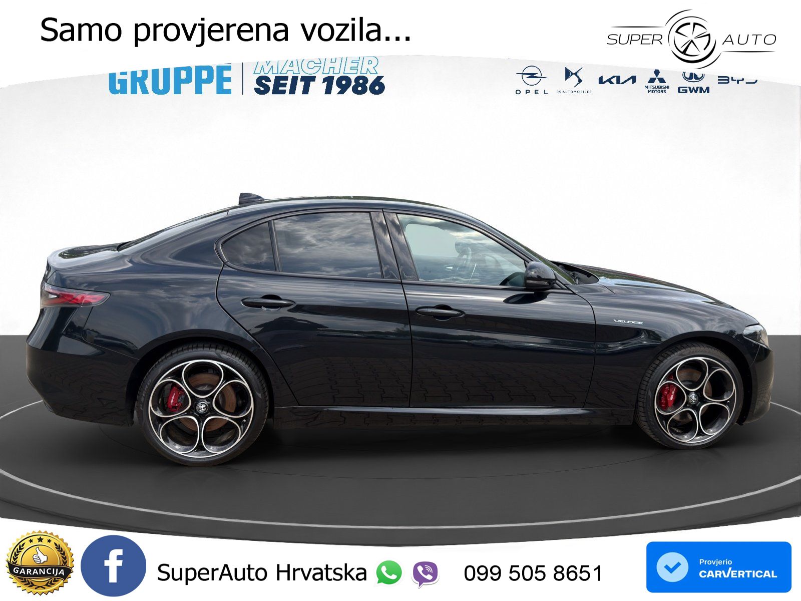 Alfa Romeo Giulia 2.0 Turbo (280 KS) AWD Automatic LED+GR SJED+ACC