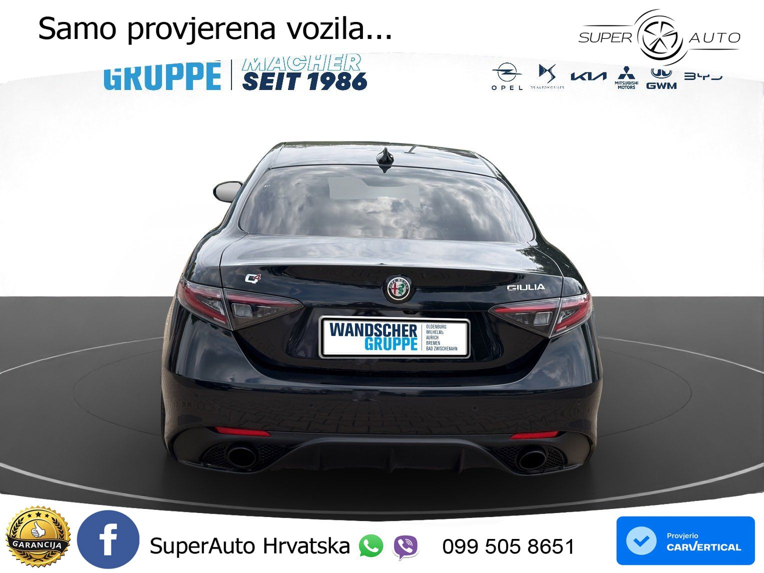 Alfa Romeo Giulia 2.0 Turbo (280 KS) AWD Automatic LED+GR SJED+ACC