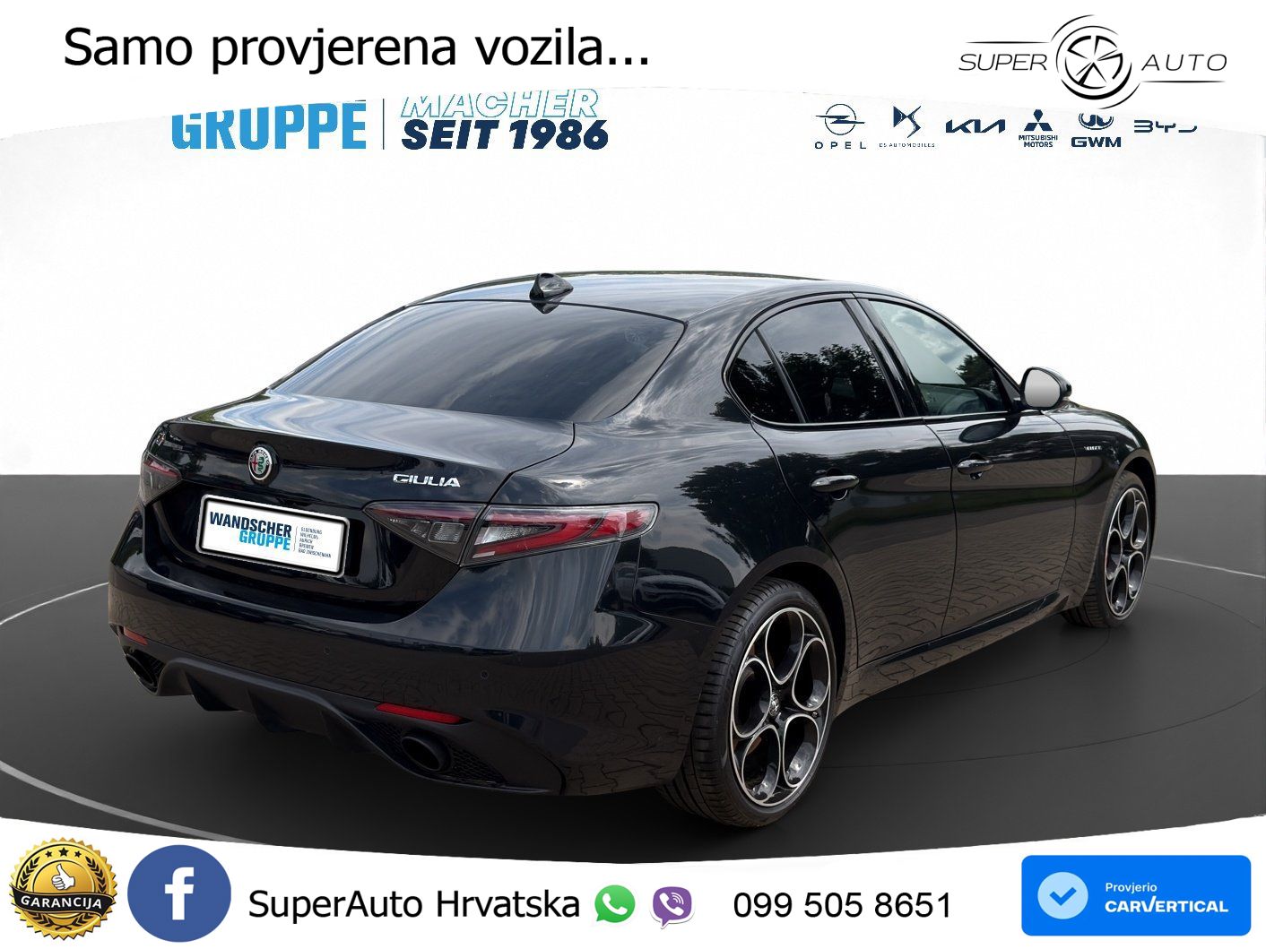 Alfa Romeo Giulia 2.0 Turbo (280 KS) AWD Automatic LED+GR SJED+ACC
