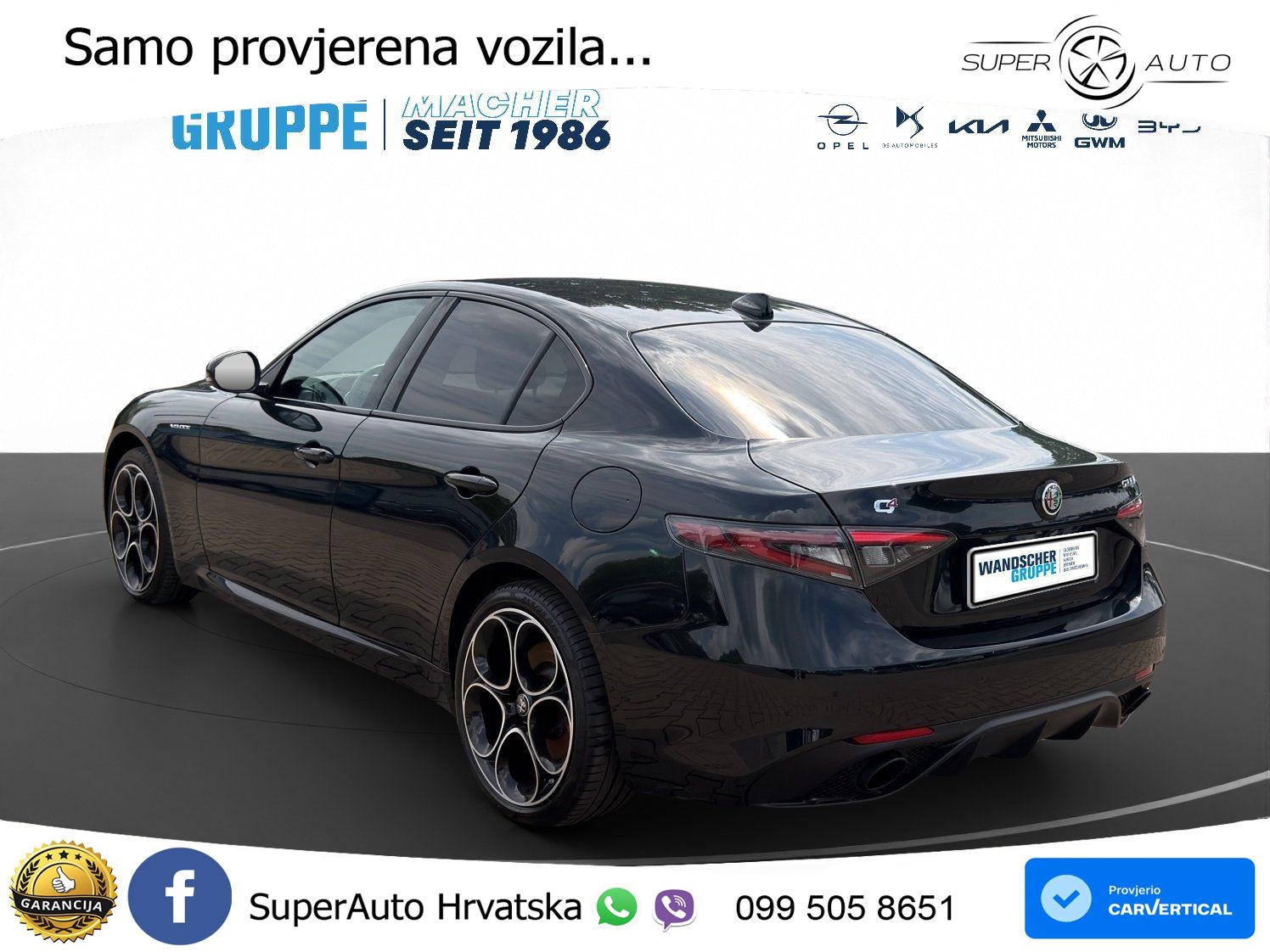 Alfa Romeo Giulia 2.0 Turbo (280 KS) AWD Automatic LED+GR SJED+ACC