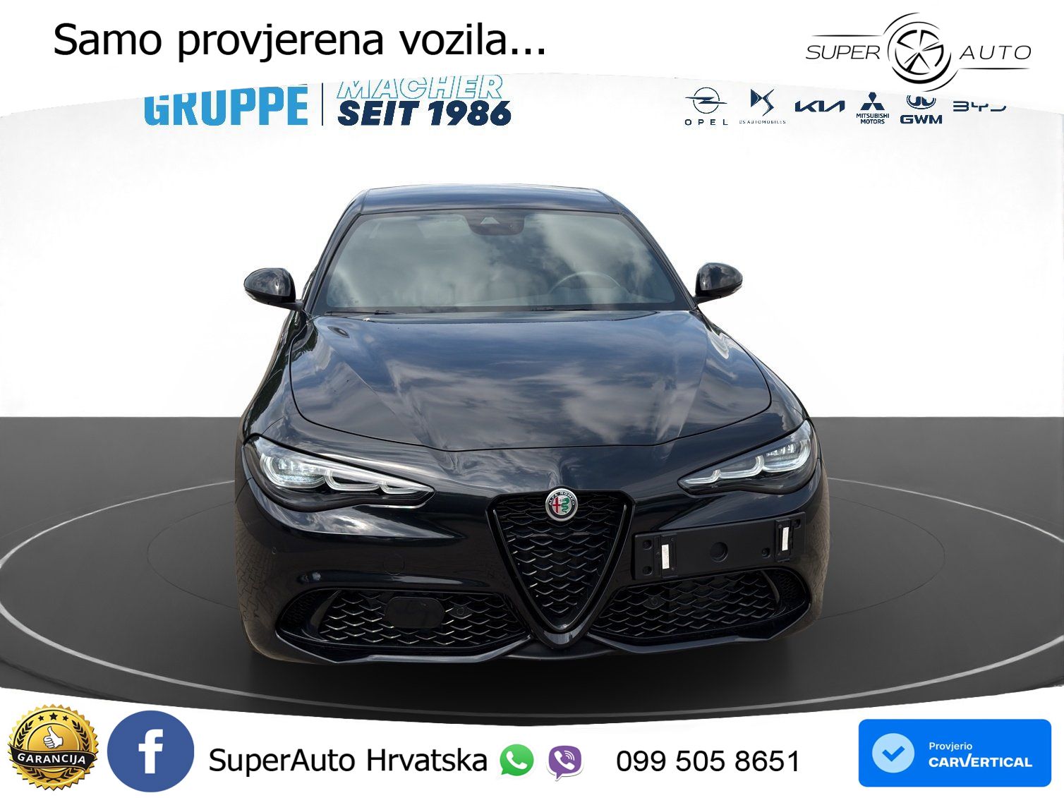 Alfa Romeo Giulia 2.0 Turbo (280 KS) AWD Automatic LED+GR SJED+ACC