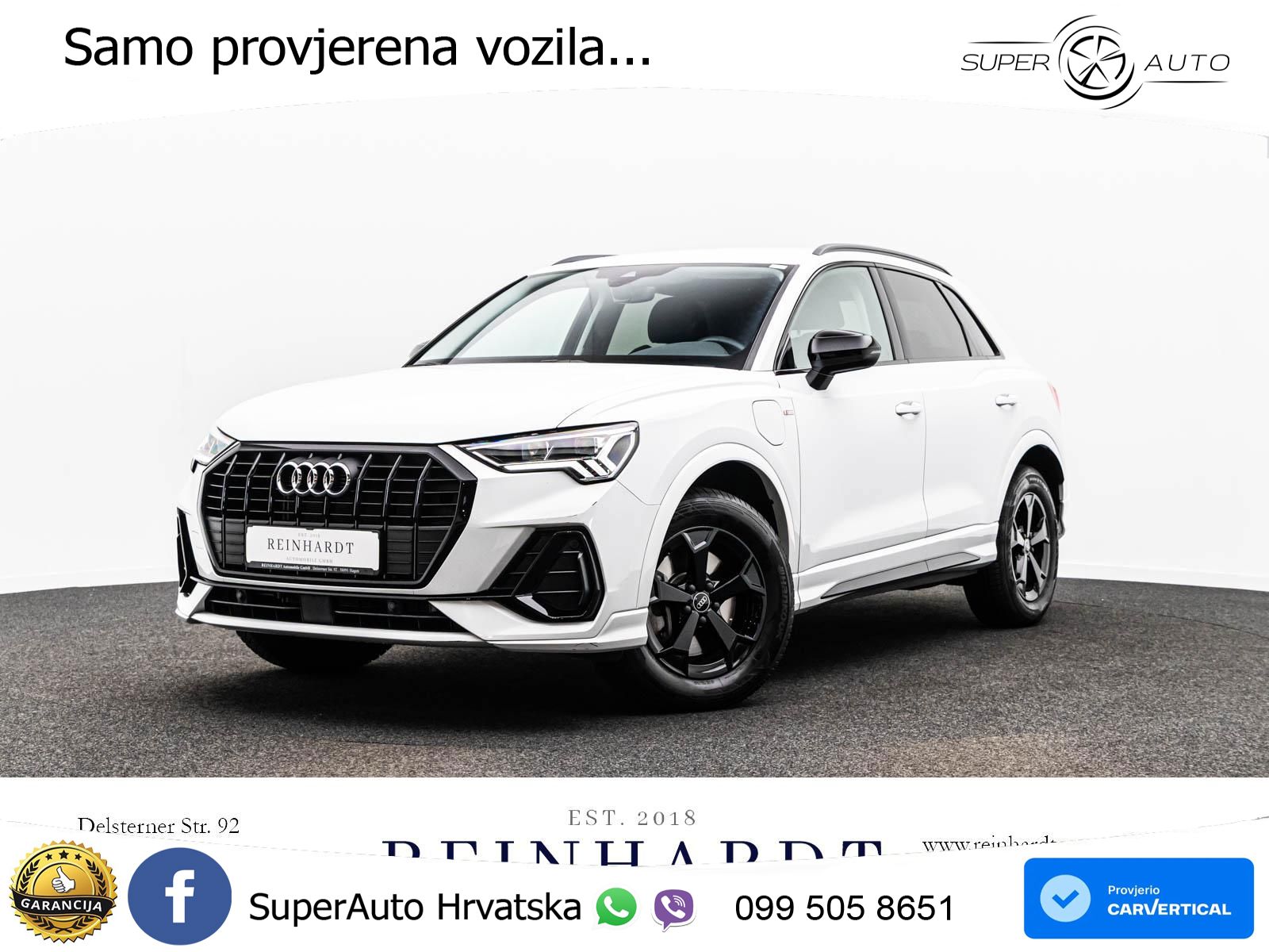 Audi Q3 45 TFSIe (245 KS) S tronic S line LED+GR SJED+ACC