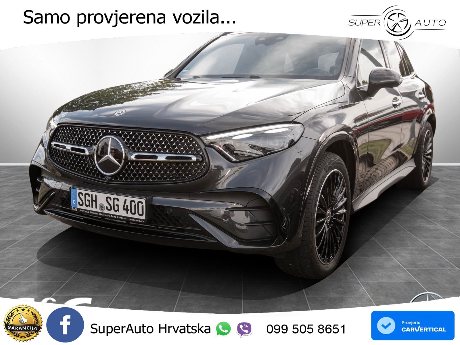 Mercedes GLC 450d (367 KS) 4MATIC 9G-TRONIC AMG ZRAČNI+ACC+GR SJED+360+PANO