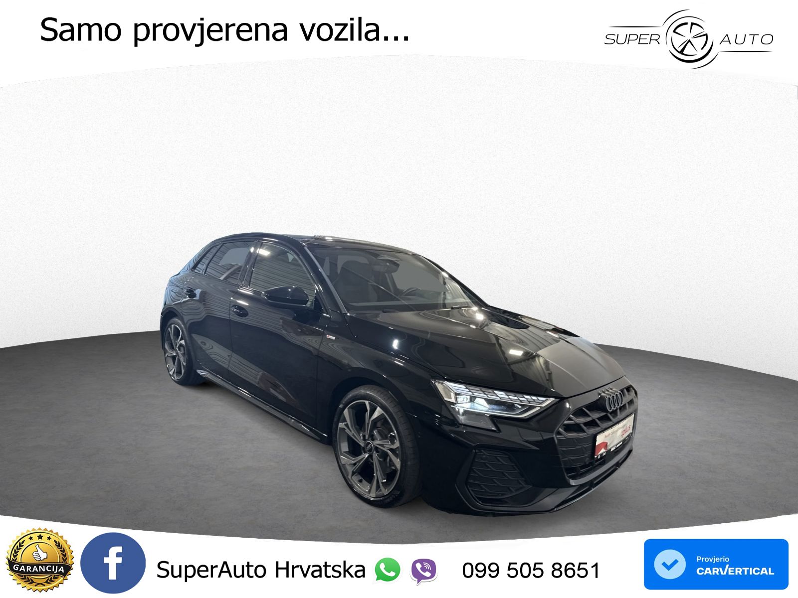 Audi A3 Sportback 40 TFSI (204 KS) quattro S tronic S line MATRIX+GR SJED+KAM