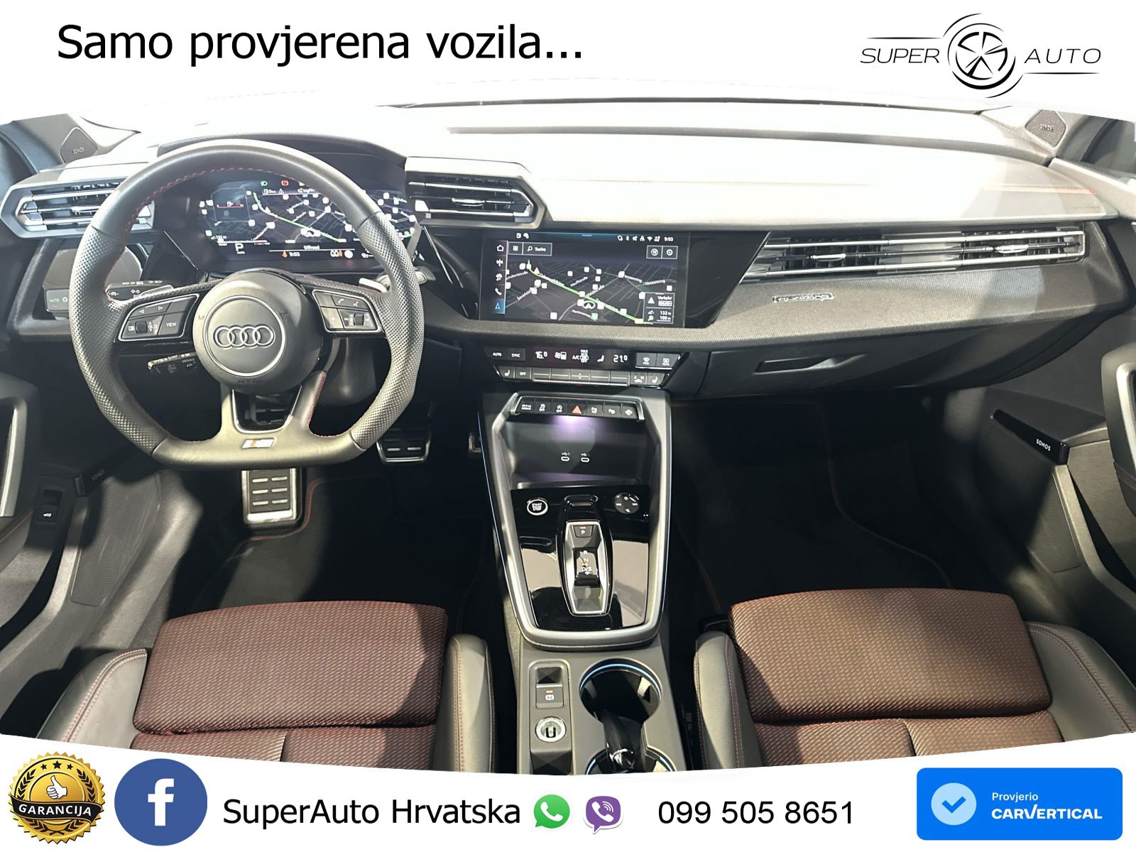 Audi A3 Sportback 40 TFSI (204 KS) quattro S tronic S line MATRIX+GR SJED+KAM