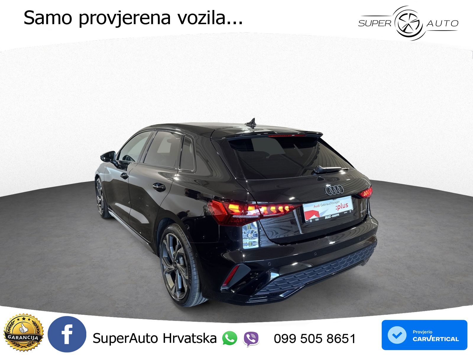 Audi A3 Sportback 40 TFSI (204 KS) quattro S tronic S line MATRIX+GR SJED+KAM