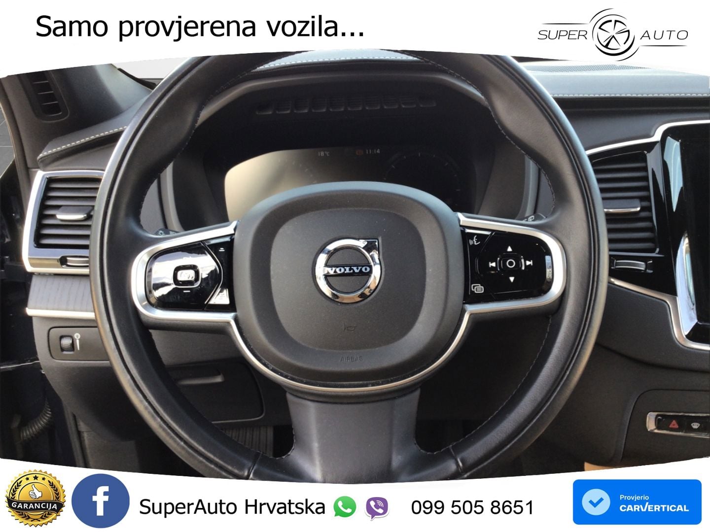 Volvo XC90 2.0 B5 Diesel AWD Automatic ZRAČNI+ACC+4xGR SJED+KAM