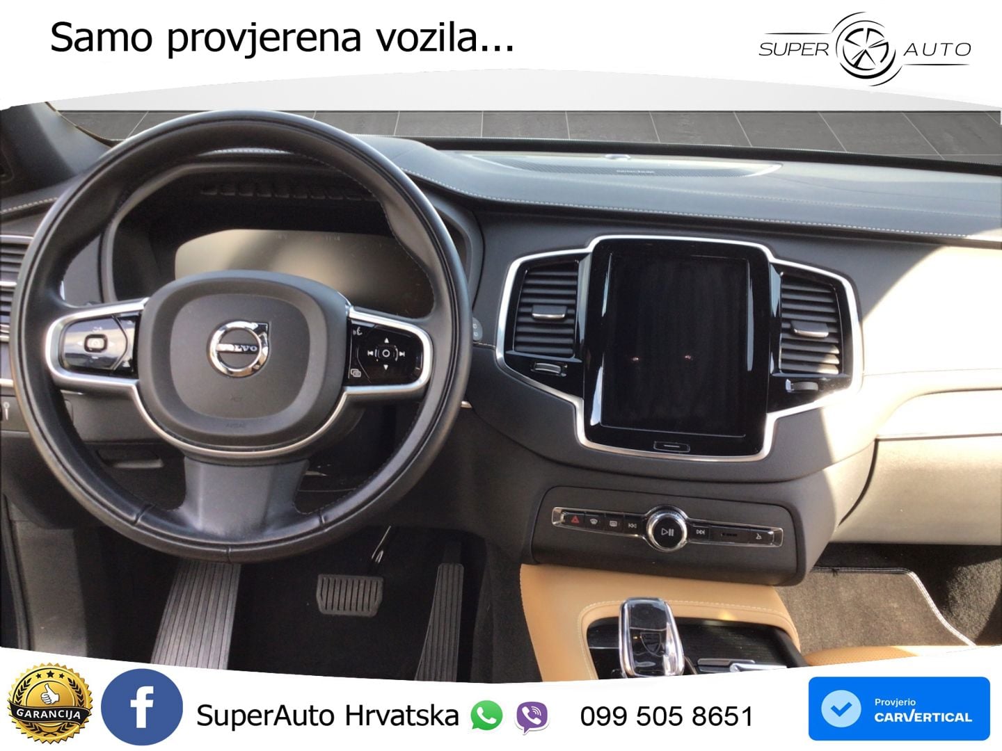 Volvo XC90 2.0 B5 Diesel AWD Automatic ZRAČNI+ACC+4xGR SJED+KAM