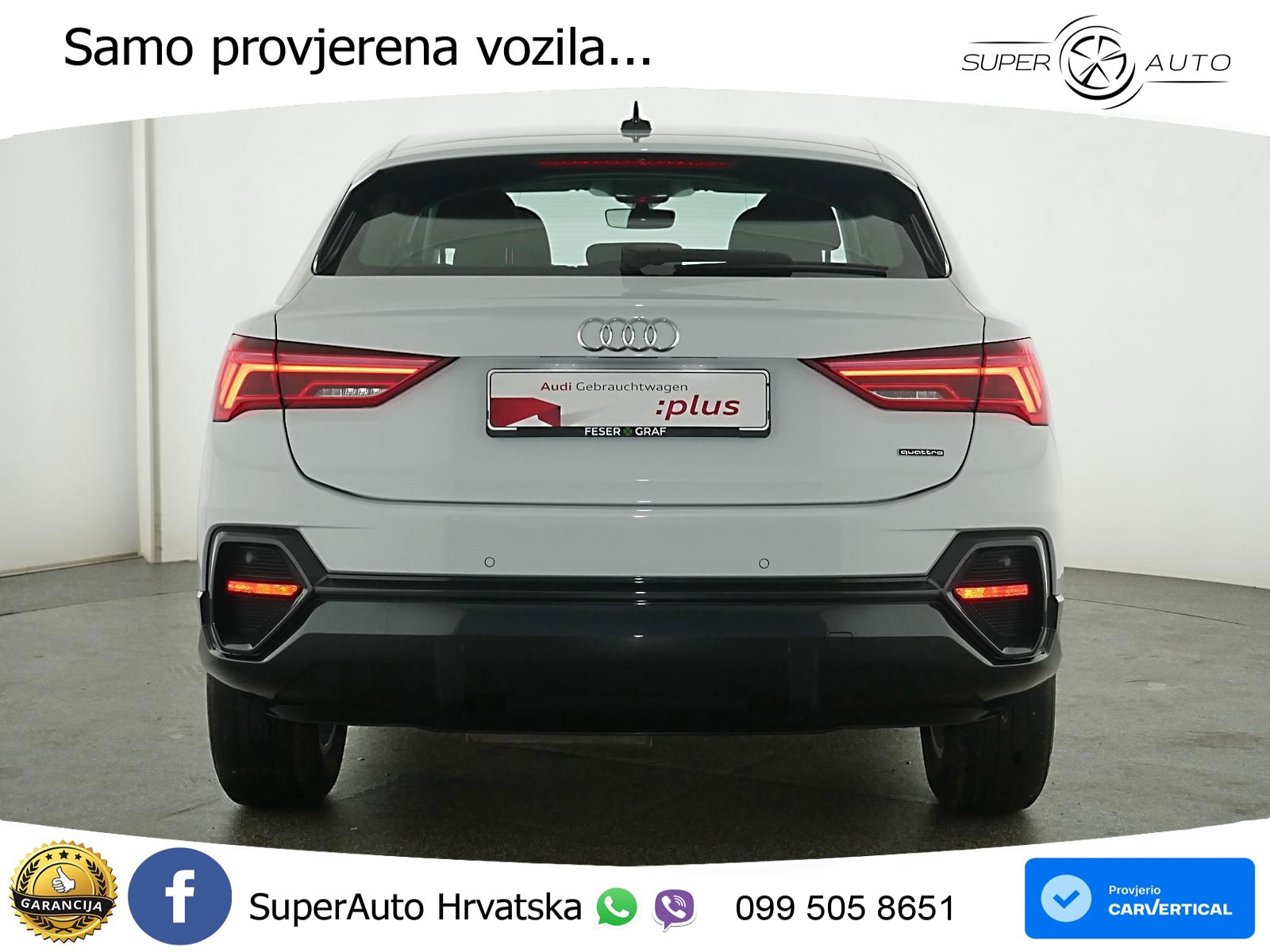 Audi Q3 Sportback 40 TDI (193 KS) quattro S tronic LED+GR SJED+ACC