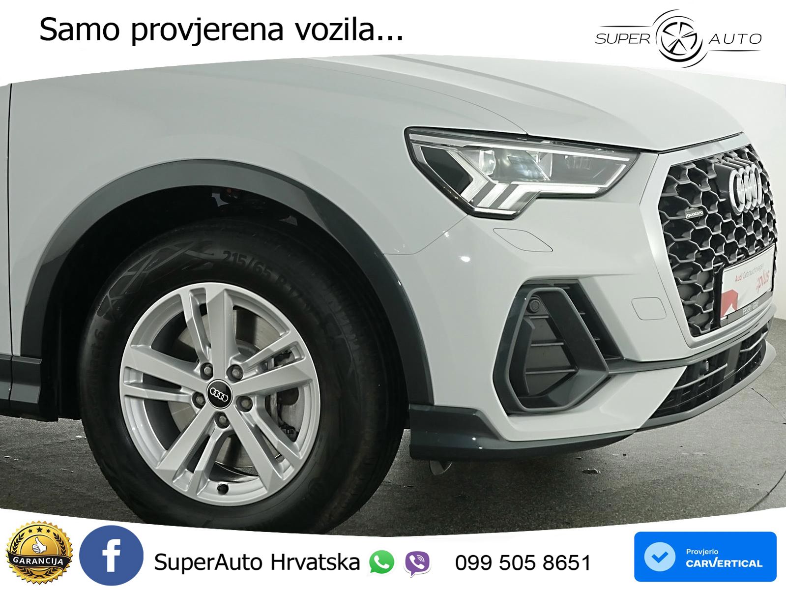 Audi Q3 Sportback 40 TDI (193 KS) quattro S tronic LED+GR SJED+ACC