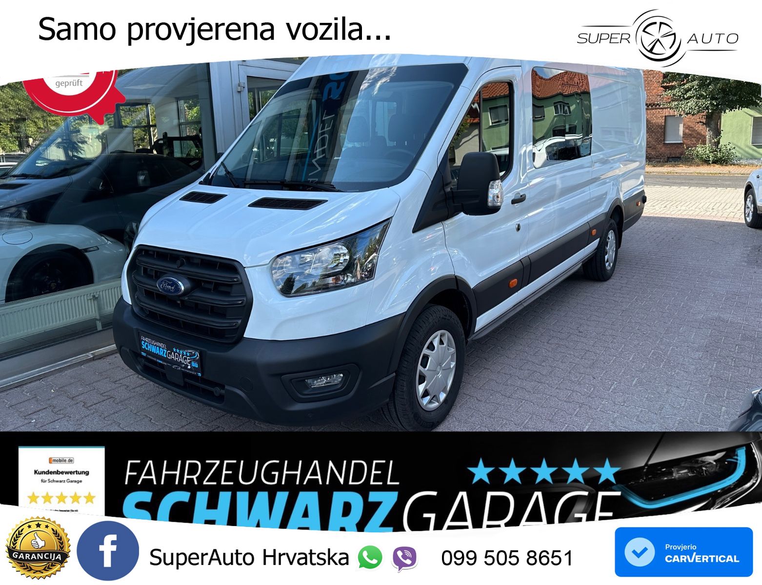 Ford Transit Kasten 350 L4 Trend*DoKa*KAMERA*DAB* 170 KS