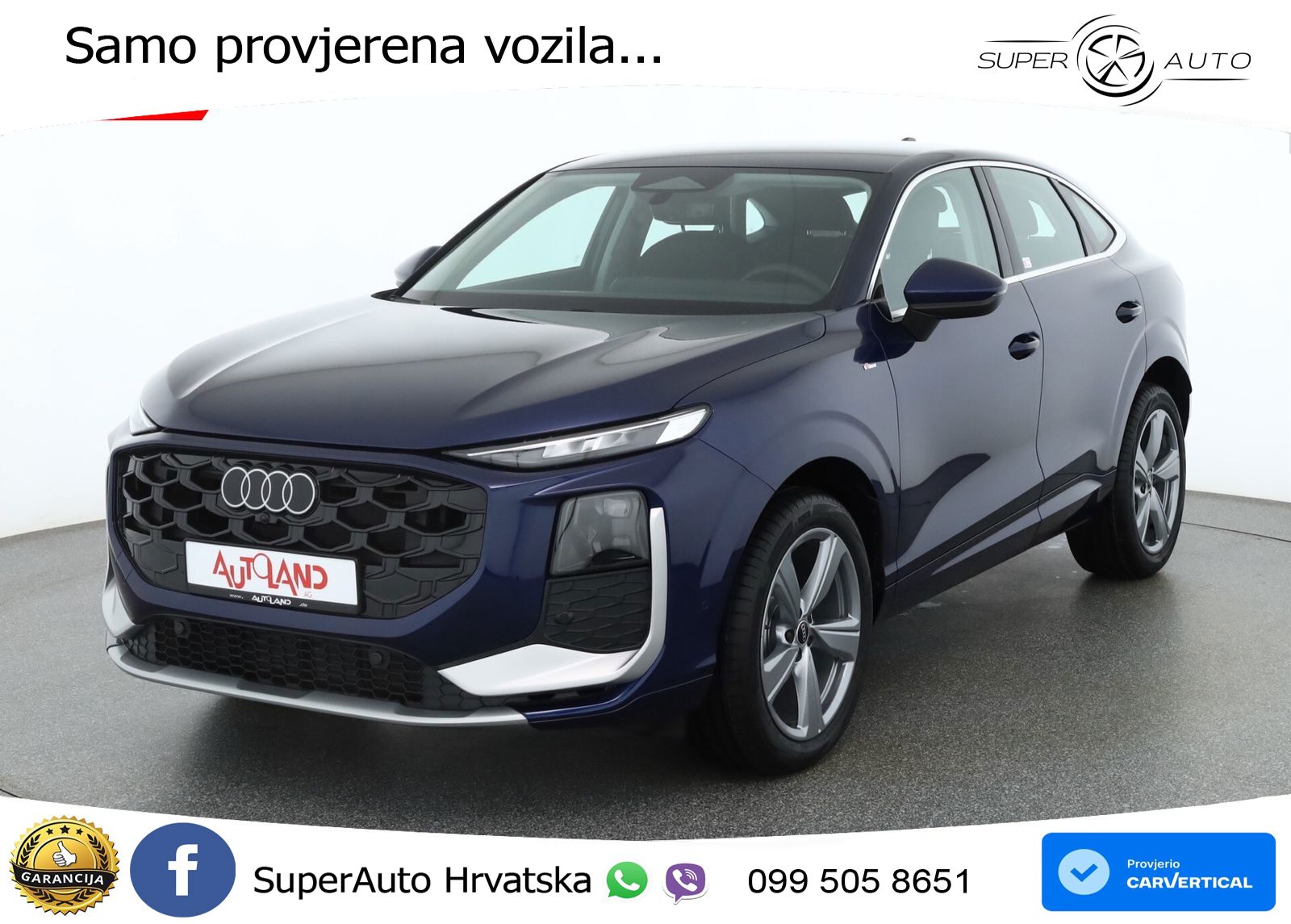Audi Q3 III Sportback 1.5 TFSI (150 KS) S tronic S line LED+GR SJED+ACC