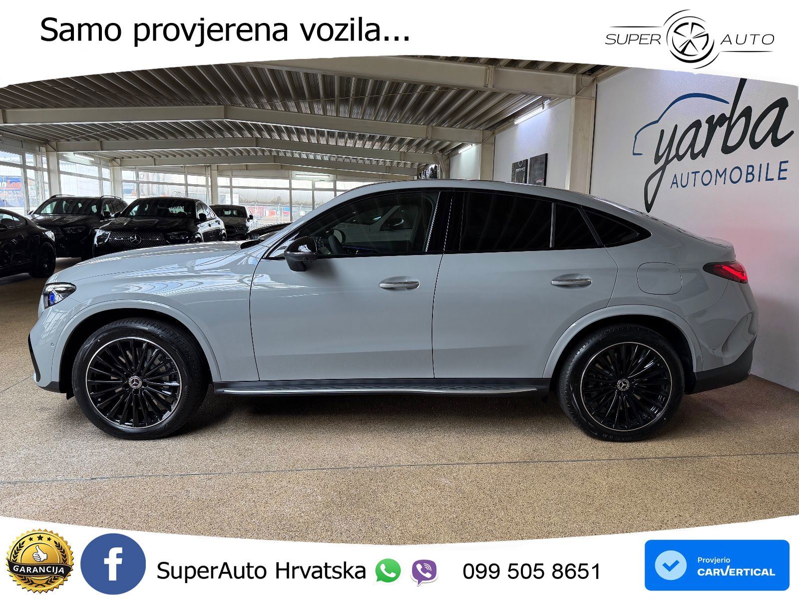 Mercedes GLC Coupe 300de (333 KS) 4MATIC 9G-TRONIC AMG ZRAČNI+ACC+GR SJED+KAM+PANO