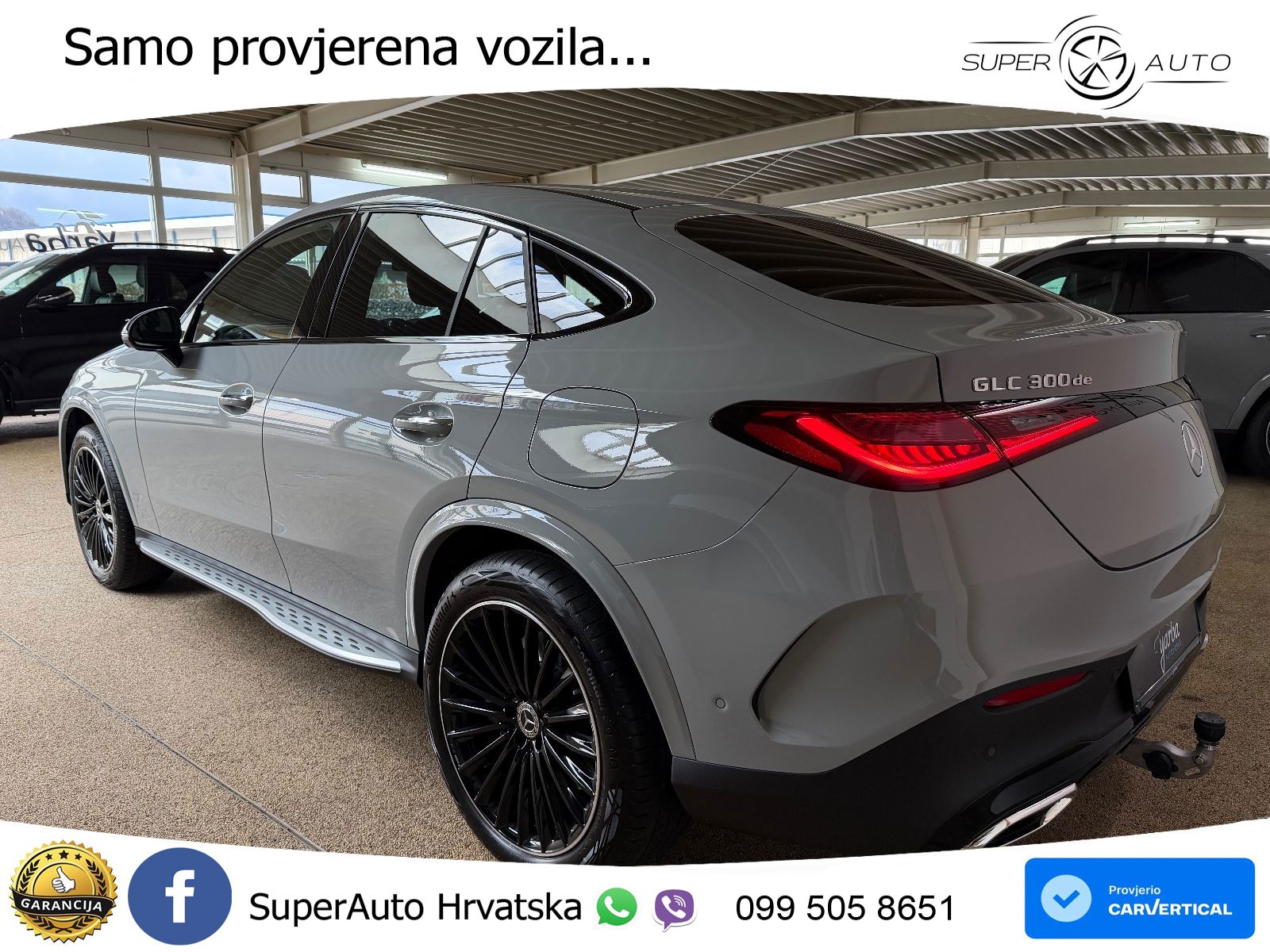 Mercedes GLC Coupe 300de (333 KS) 4MATIC 9G-TRONIC AMG ZRAČNI+ACC+GR SJED+KAM+PANO
