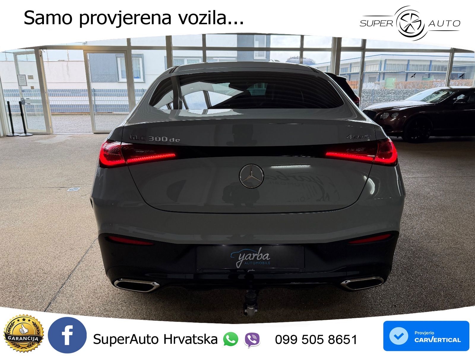 Mercedes GLC Coupe 300de (333 KS) 4MATIC 9G-TRONIC AMG ZRAČNI+ACC+GR SJED+KAM+PANO