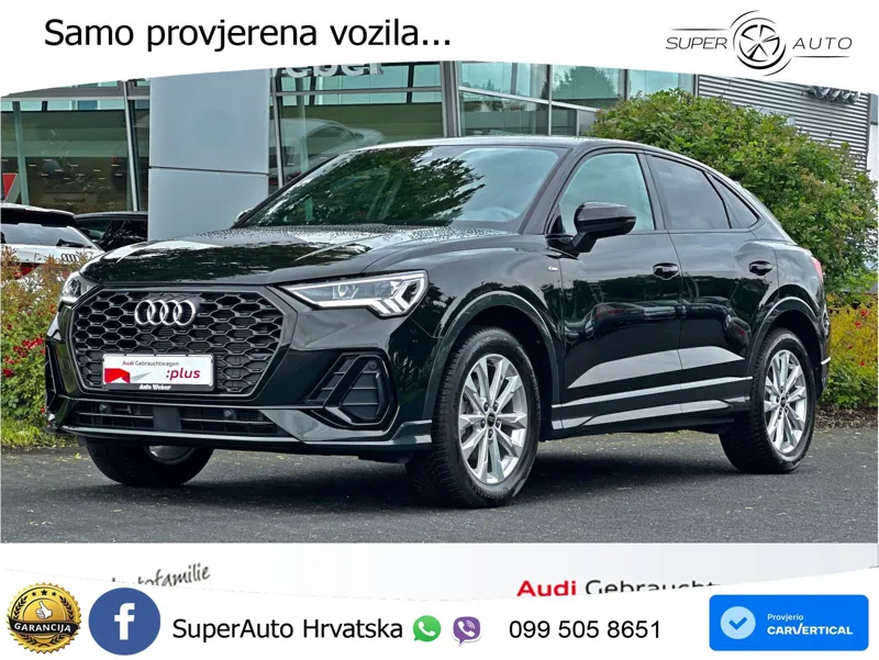 Audi Q3 Sportback 35 TFSI (150 KS) S tronic S line LED+GR SJED+ACC