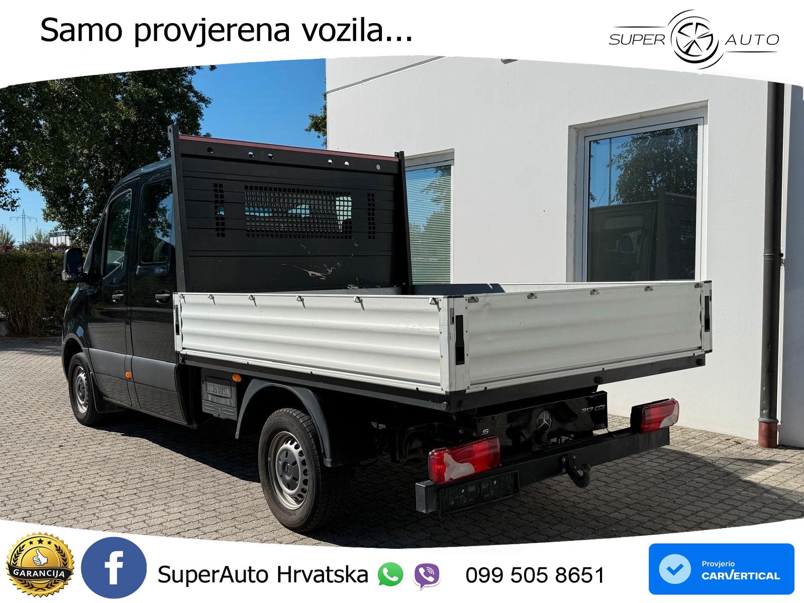 Mercedes-Benz Sprinter 317 CDI MR Standard Doka 7-Sitzer Klima 170 KS